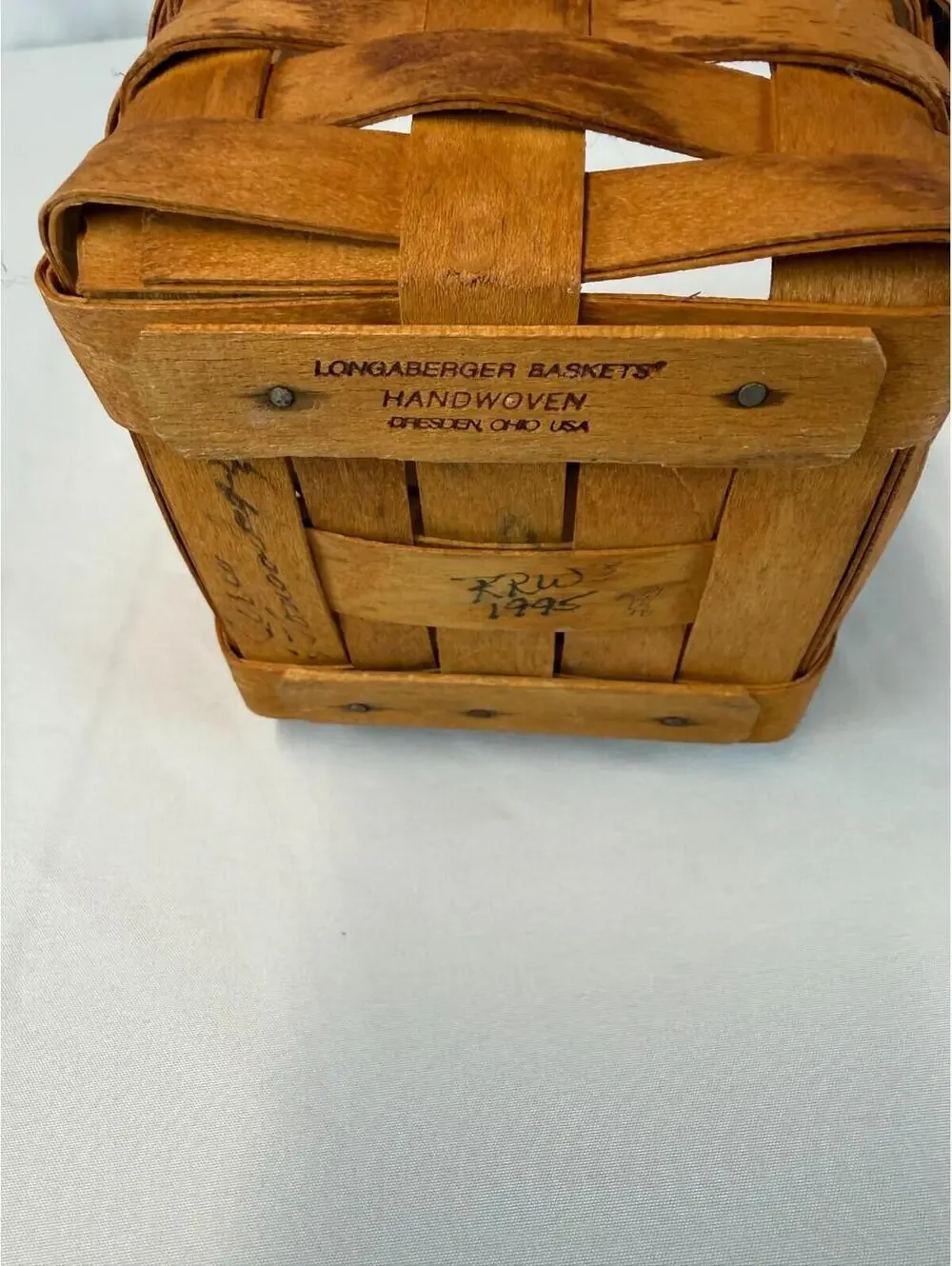 1995 Longaberger Small Peg Basket Vintage 5
